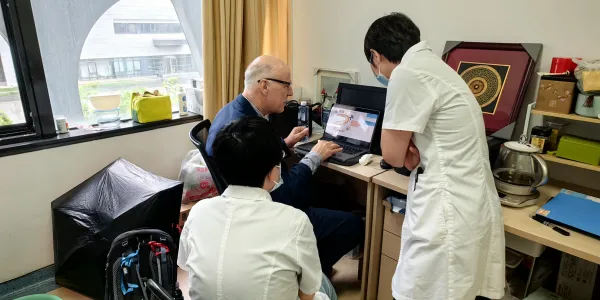 visit the hospital